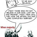 Majority minority peaceful FGR